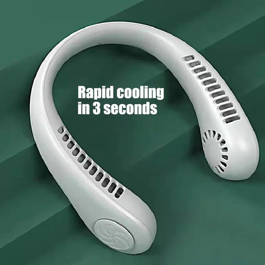Wearable Hanging Cooling Electric Neck Rechargeable Fan