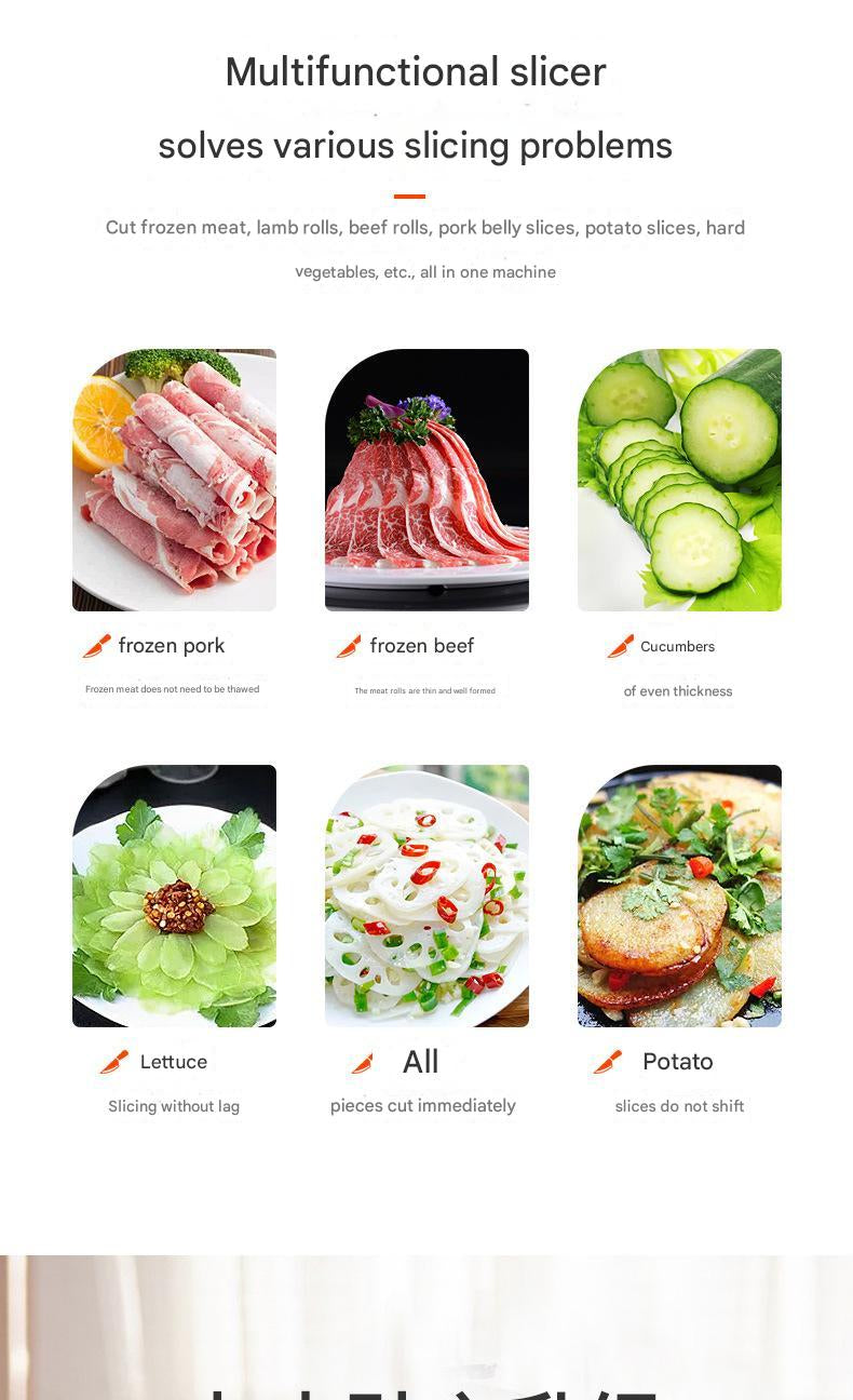 Roll Slicer Frozen Meat Cutting and Slicing Machine
